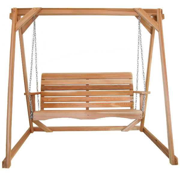 6-ft &amp; 8-ft A-Frame and Swing Set Porch Swing 6&#39; Swing Frame &amp; 4&#39; Porch Swing Set