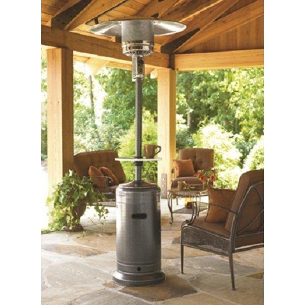 87&quot; Tall Outdoor Patio Heater with Table Patio Heater