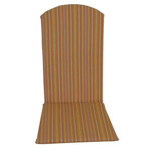 A & L Furniture Full Rocker Cushion Orange Stripe