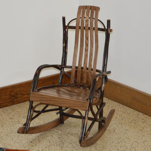 A & L Furniture Hickory Child's Rocker Rocker Chair Rustic Hickory