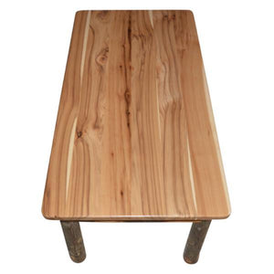 A & L Furniture Hickory Solid Wood Coffee Table Table Rustic Hickory