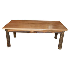 A & L Furniture Hickory Solid Wood Coffee Table Table Rustic Hickory