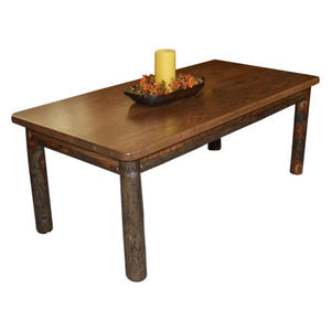 A & L Furniture Hickory Solid Wood Coffee Table Table Rustic Hickory