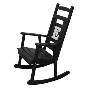 A & L Furniture Poly Classic Rocker with Monogram Rocker Chair A / Black