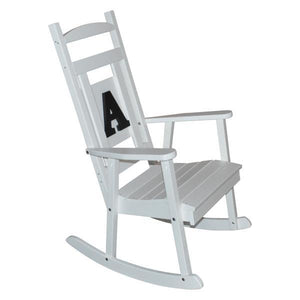 A & L Furniture Poly Classic Rocker with Monogram Rocker Chair A / Black