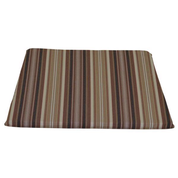 A &amp; L Furniture Poly Dining Chair Seat Cushion Cushions &amp; Pillows Maroon Stripe