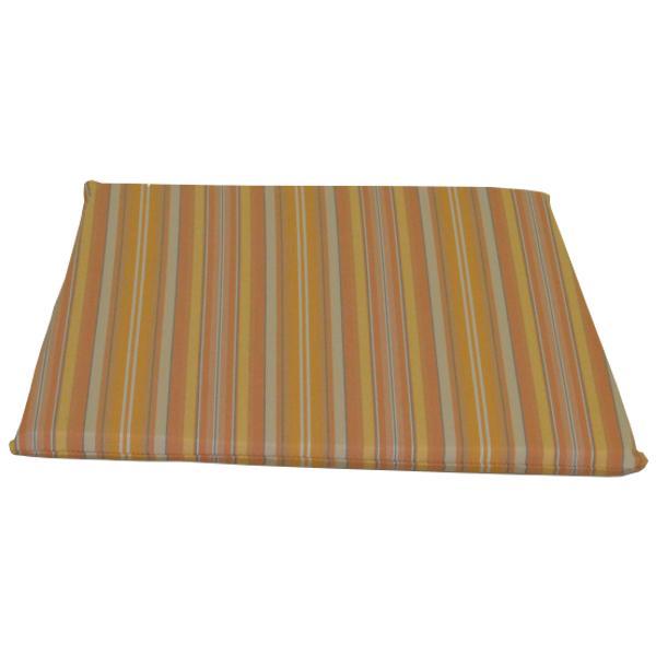 A &amp; L Furniture Poly Dining Chair Seat Cushion Cushions &amp; Pillows Orange Stripe
