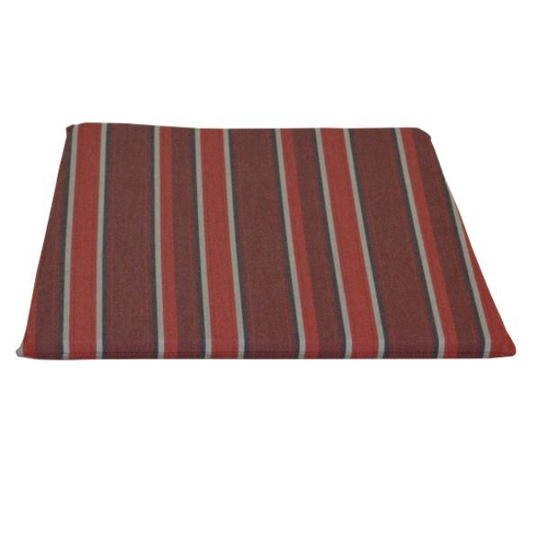 A &amp; L Furniture Poly Dining Chair Seat Cushion Cushions &amp; Pillows Red Stripe