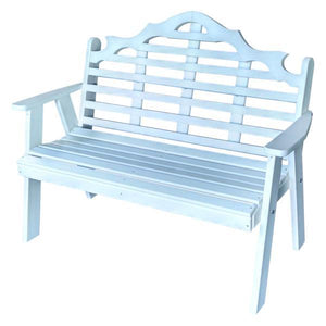 A & L Furniture Poly Marlboro Garden Bench Garden Benches 4ft / Aruba Blue