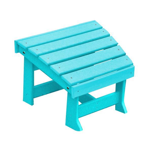 A &amp; L Furniture Poly New Hope Foot Stool Foot Stool Aruba Blue