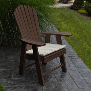 A & L Furniture Poly Upright Adirondack Chair Outdoor Chairs Aruba Blue