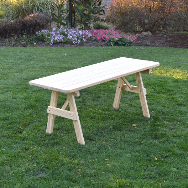 A &amp; L Furniture Pressure Treated Pine Traditional Table Table 4ft / Unfinished / No