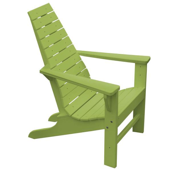A &amp; L Furniture Recycled Plastic Poly New Hope Chair Outdoor Chairs Tropical Lime