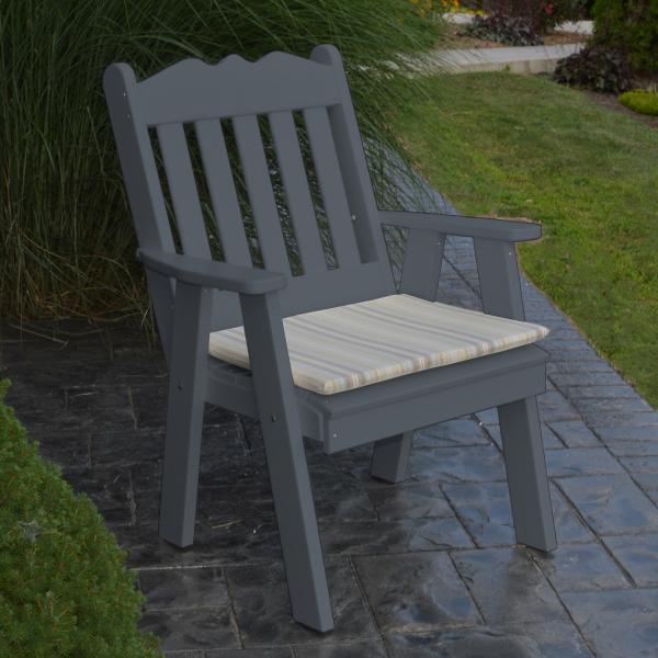 A &amp; L Furniture Recycled Plastic Poly Royal English Chair Outdoor Chairs Aruba Blue