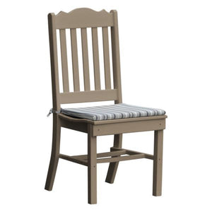 A & L Furniture Royal Dining Chair Outdoor Chairs Weathered Wood