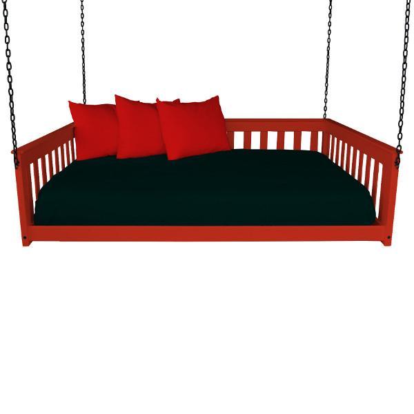 A &amp; L Furniture VersaLoft Mission Hanging Daybed with Chain Daybed Full / Tractor Red