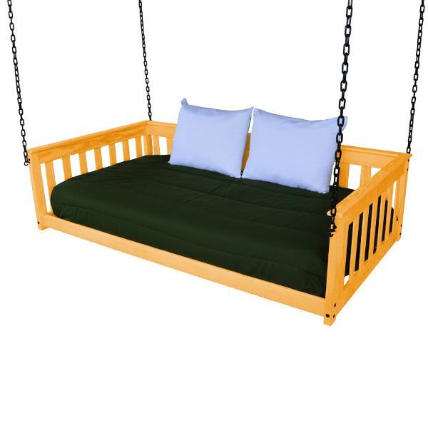 A &amp; L Furniture VersaLoft Mission Hanging Daybed with Chain Daybed Twin / Honey