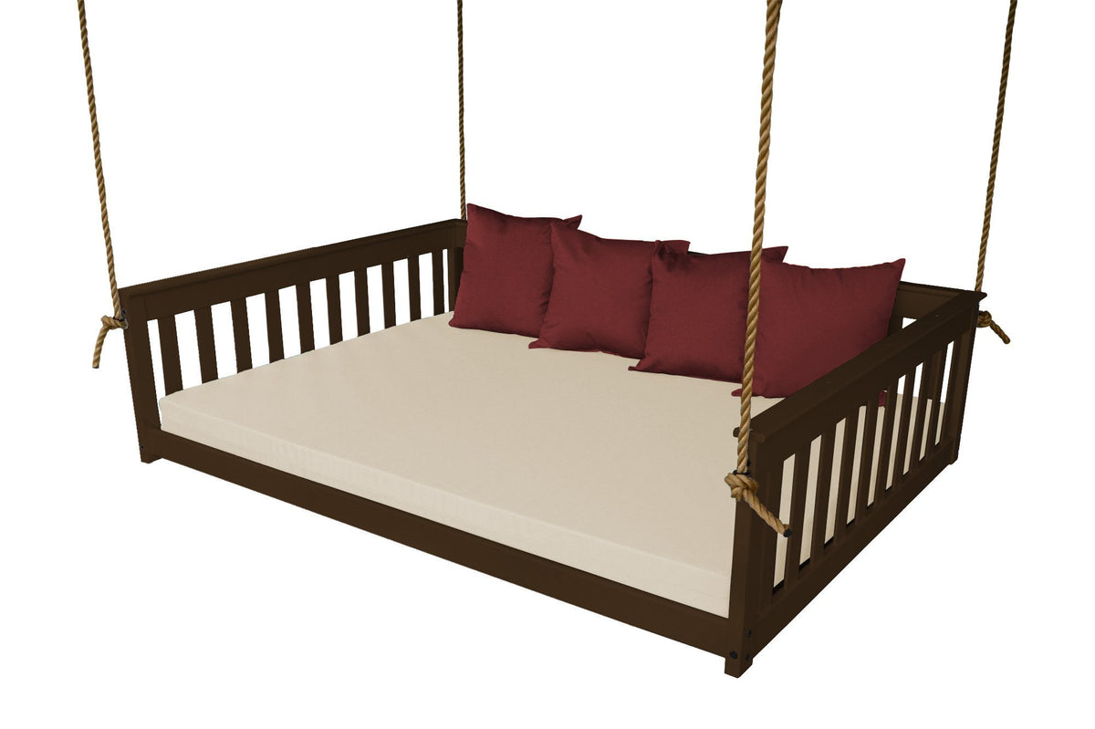 A &amp; L Furniture VersaLoft Mission Hanging Daybed with Rope Daybed Twin / Coffee
