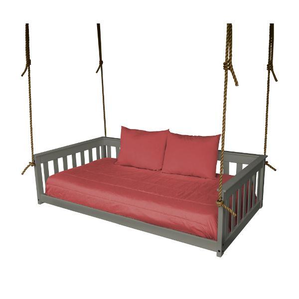 A &amp; L Furniture VersaLoft Mission Hanging Daybed with Rope Daybed Twin / Olive Gray