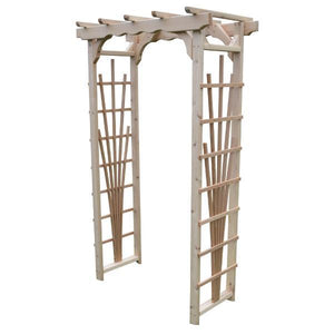 A & L Furniture Western Red Cedar Concord Arbor Porch Swing Stands 3ft / Unfinished