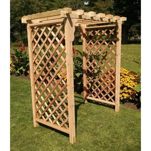 A & L Furniture Western Red Cedar Covington Arbor