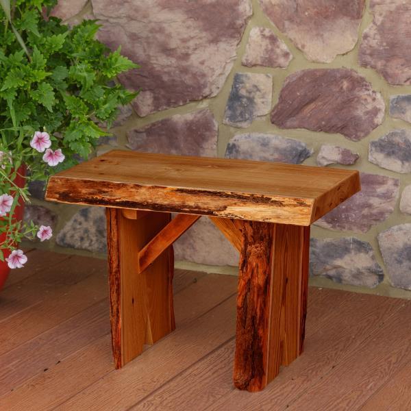 A &amp; L Furniture Wildwood Bench Garden Benches 2ft / Cedar
