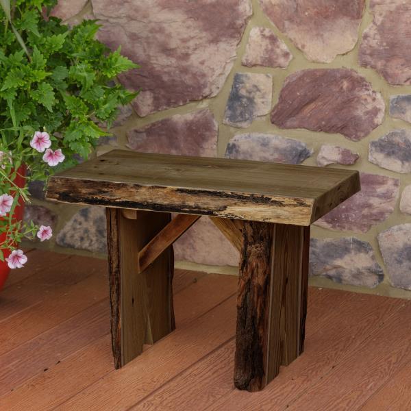 A &amp; L Furniture Wildwood Bench Garden Benches 2ft / Mushroom