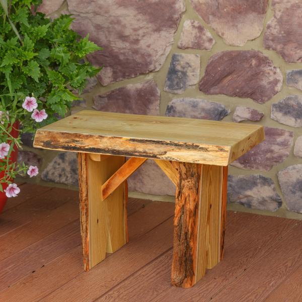 A &amp; L Furniture Wildwood Bench Garden Benches 2ft / Natural