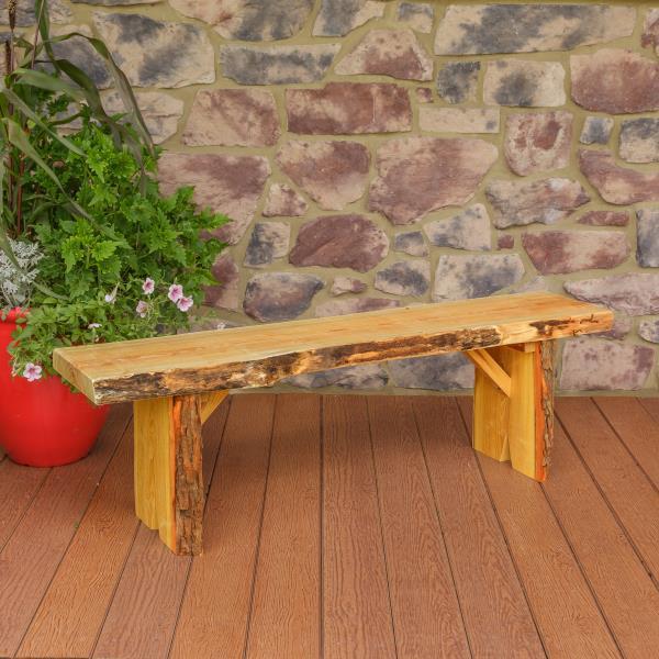 A &amp; L Furniture Wildwood Bench Garden Benches 5ft / Natural