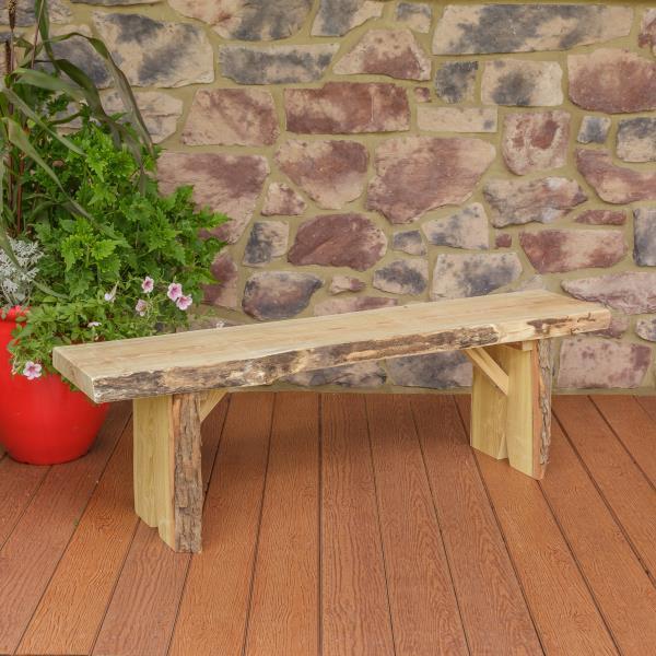 A &amp; L Furniture Wildwood Bench Garden Benches 5ft / Unfinished