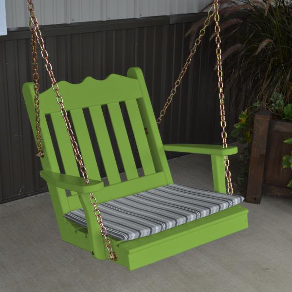 A &amp; L Furniture Yellow Pine 2ft Royal English Chair Swing Swings Unfinished