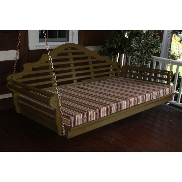 A &amp; L Furniture Yellow Pine Marlboro Swing Bed Swing Beds 4ft / Unfinished / No