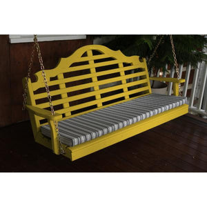 A & L Furniture Yellow Pine Marlboro Swing Swings 5ft / Canary Yellow