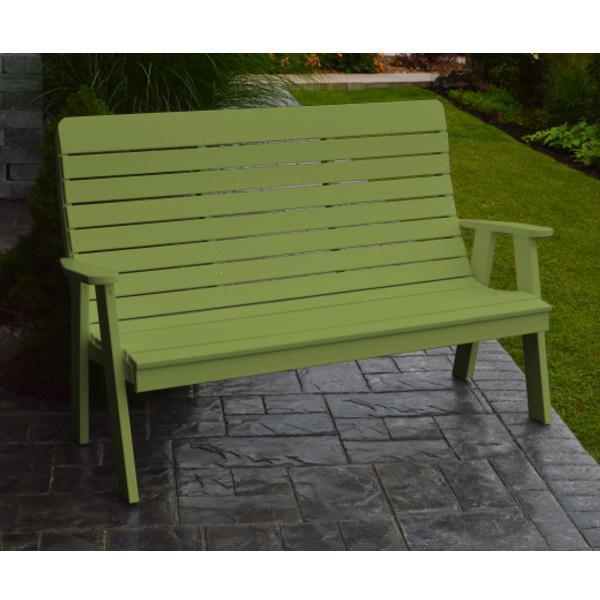 A&amp;L Poly Color Samples Garden Bench 4ft / Tropical Lime