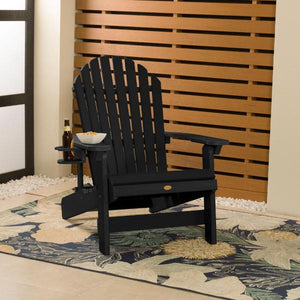 Adirondack 1 King Hamilton Folding and Reclining Outdoor Chair with 1 Easy-add Cup Holder Conversation Set