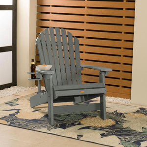 Adirondack 1 King Hamilton Folding and Reclining Outdoor Chair with 1 Easy-add Cup Holder Conversation Set