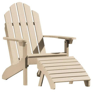 Adirondack Classic Westport Chair with Folding Ottoman Ottoman Tuscan Taupe