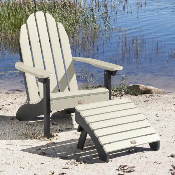 Adirondack Essential Chair with Essential Folding Ottoman Outdoor Chair
