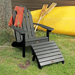 Adirondack Essential Chair with Essential Folding Ottoman Outdoor Chair