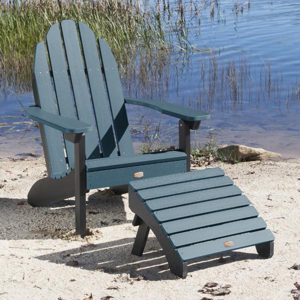 Adirondack Essential Chair with Essential Folding Ottoman Outdoor Chair
