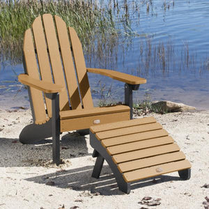 Adirondack Essential Chair with Essential Folding Ottoman Outdoor Chair