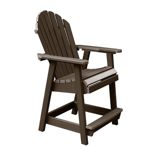 Adirondack Hamilton Outdoor Counter Heigh Deck Chair Dining Chair Weathered Acorn