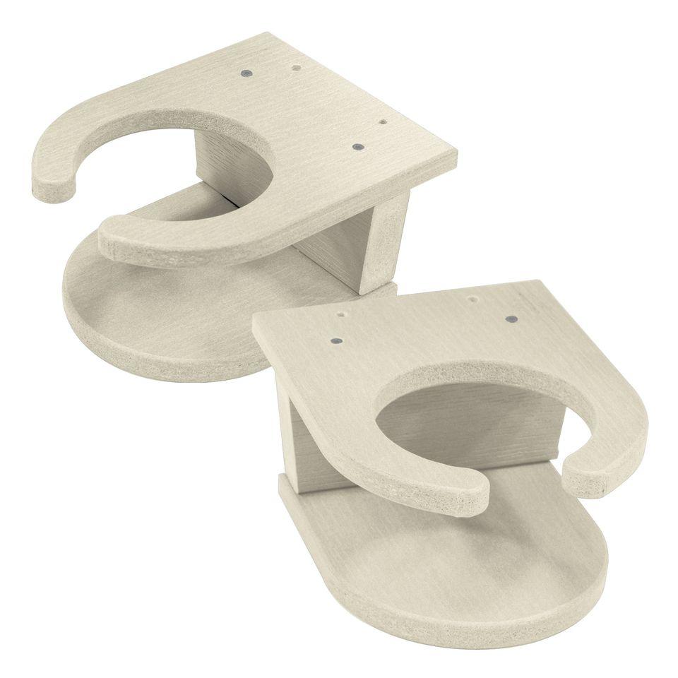 Adirondack Set of 2 Easy-add Cup Holders Cup Holders Whitewash