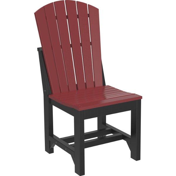 Adirondack Side Chair Side Chair Dining Height / Cherrywood &amp; Black