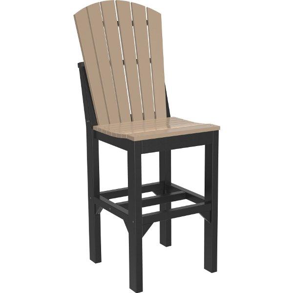 Adirondack Side Chair Side Chair Bar Height / Weatherwood &amp; Black