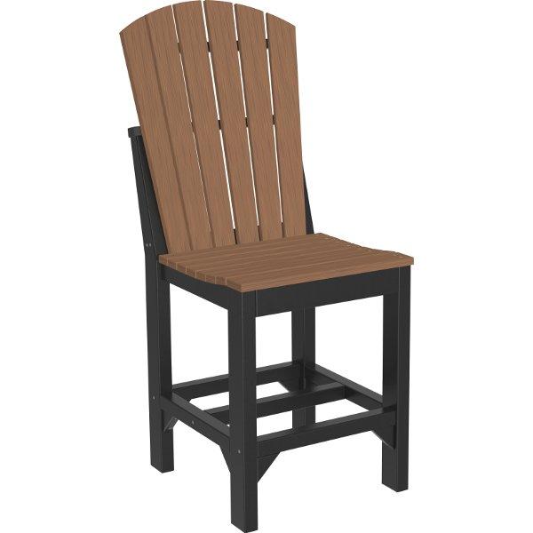 Adirondack Side Chair Side Chair Counter Height / Antique Mahogany &amp; Black