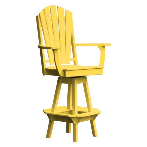 Adirondack Swivel Bar Chair w/Arms Outdoor Chair Lemon Yellow (Sold Out)
