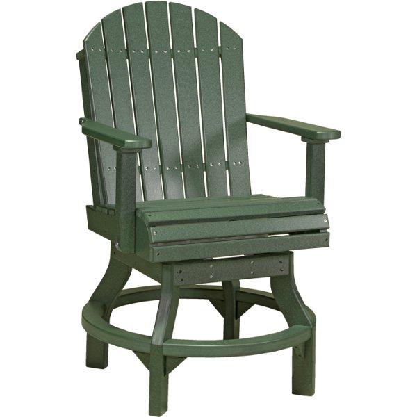 Adirondack Swivel Chair Swivel Chair Counter Height / Green