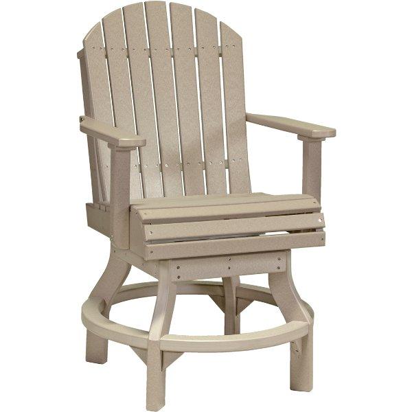 Adirondack Swivel Chair Swivel Chair Counter Height / Weatherwood