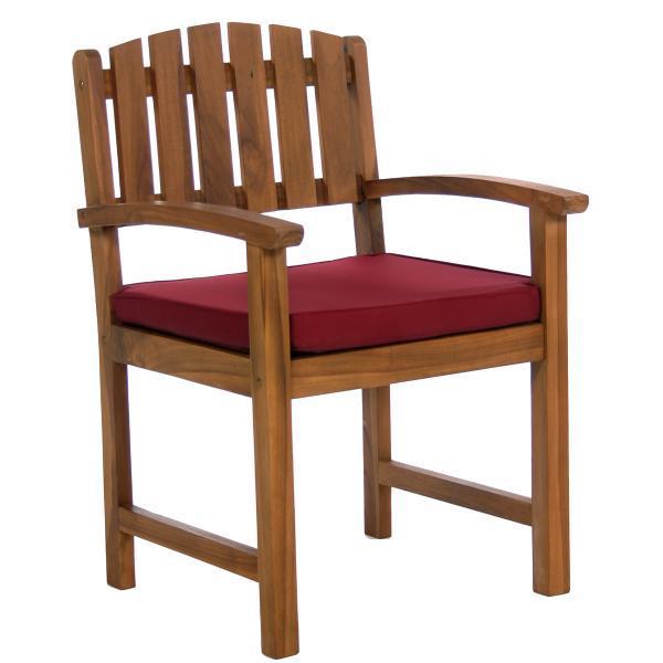 All Things Cedar 7-Piece Rectangle Dining Chair Set &amp; Cushion dining set Red